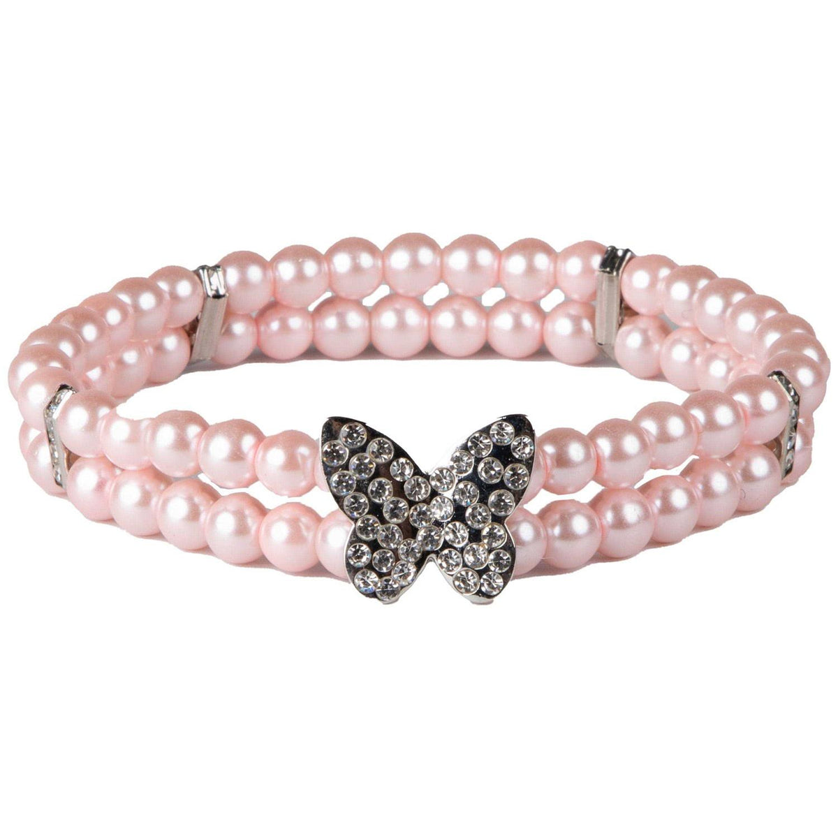 Pink Sparkling Butterfly Neck Piece E6329