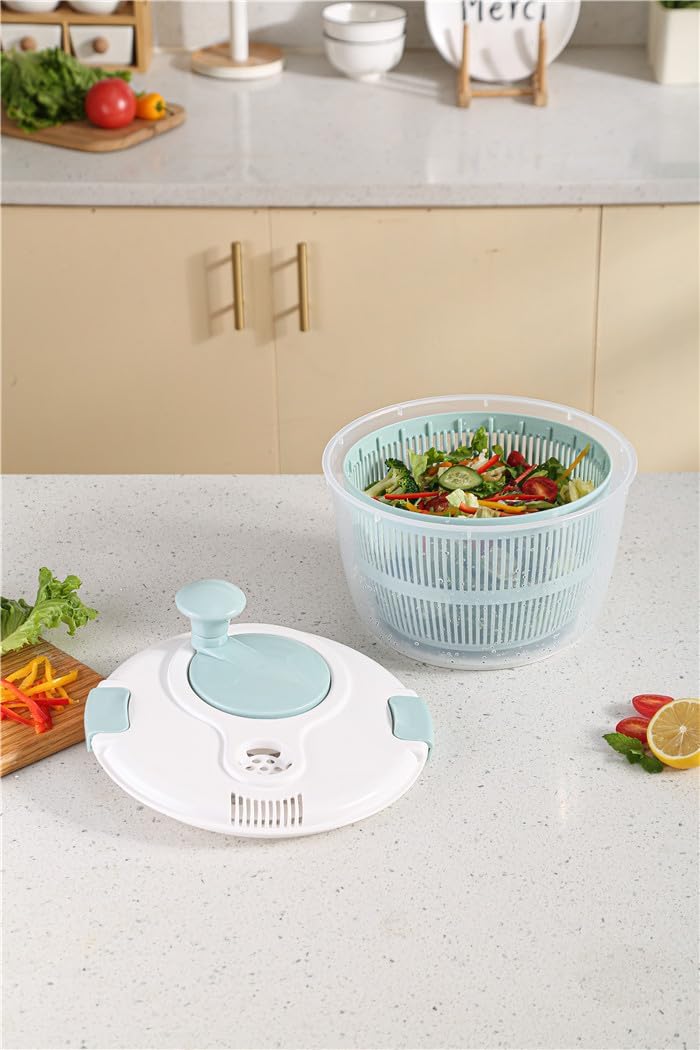 4.8 Qt Large Capacity Salad Spinner with Storage Lid J46387