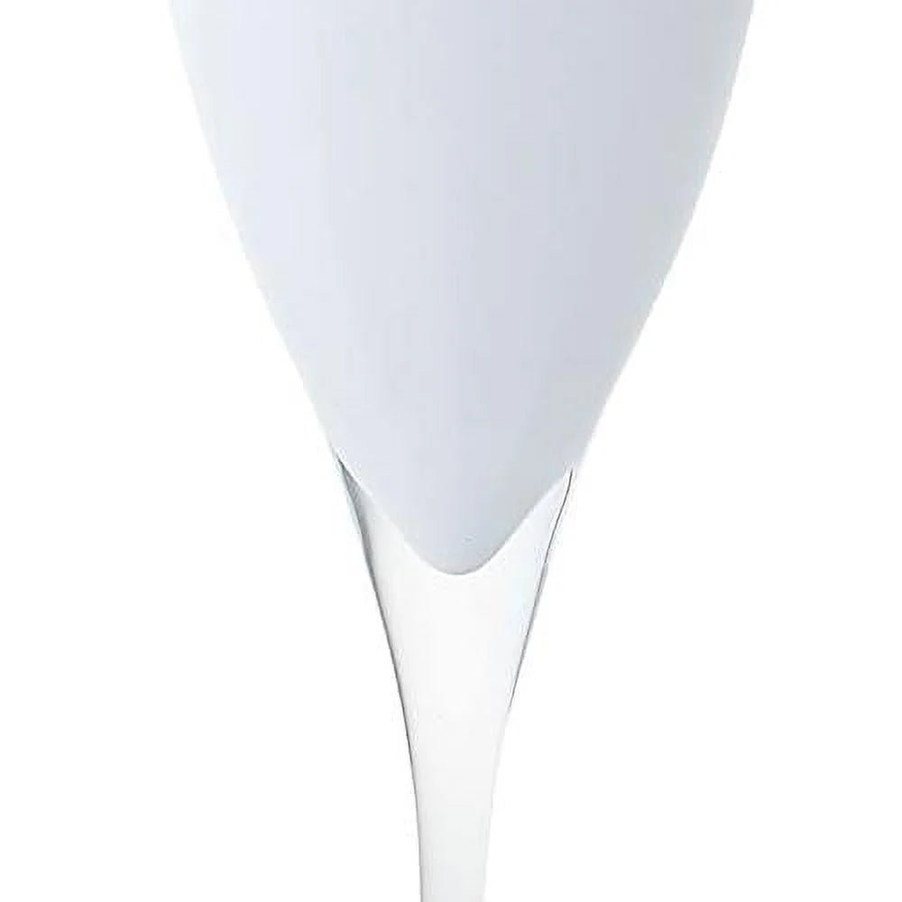 Champagne Flute Glasses Set Of 6 Crystal White 11 Oz Q661