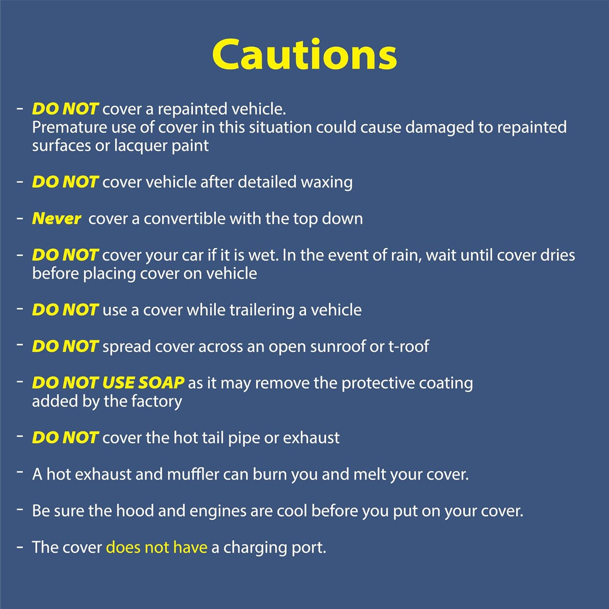 5 Layer Car Cover Pack of 2 W77448