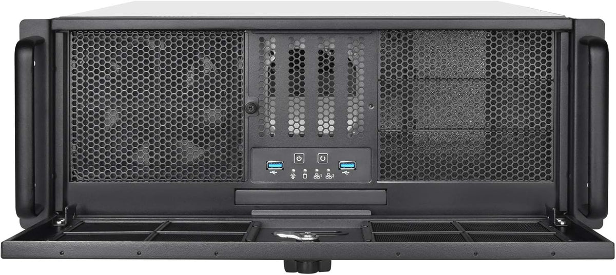 4U Rackmount Server Chassis with 3 X 5.25 Front Bays Y2052