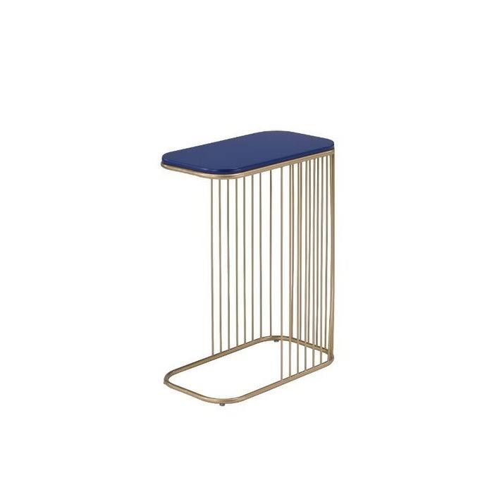 Blue Metal Accent End Table Q4170