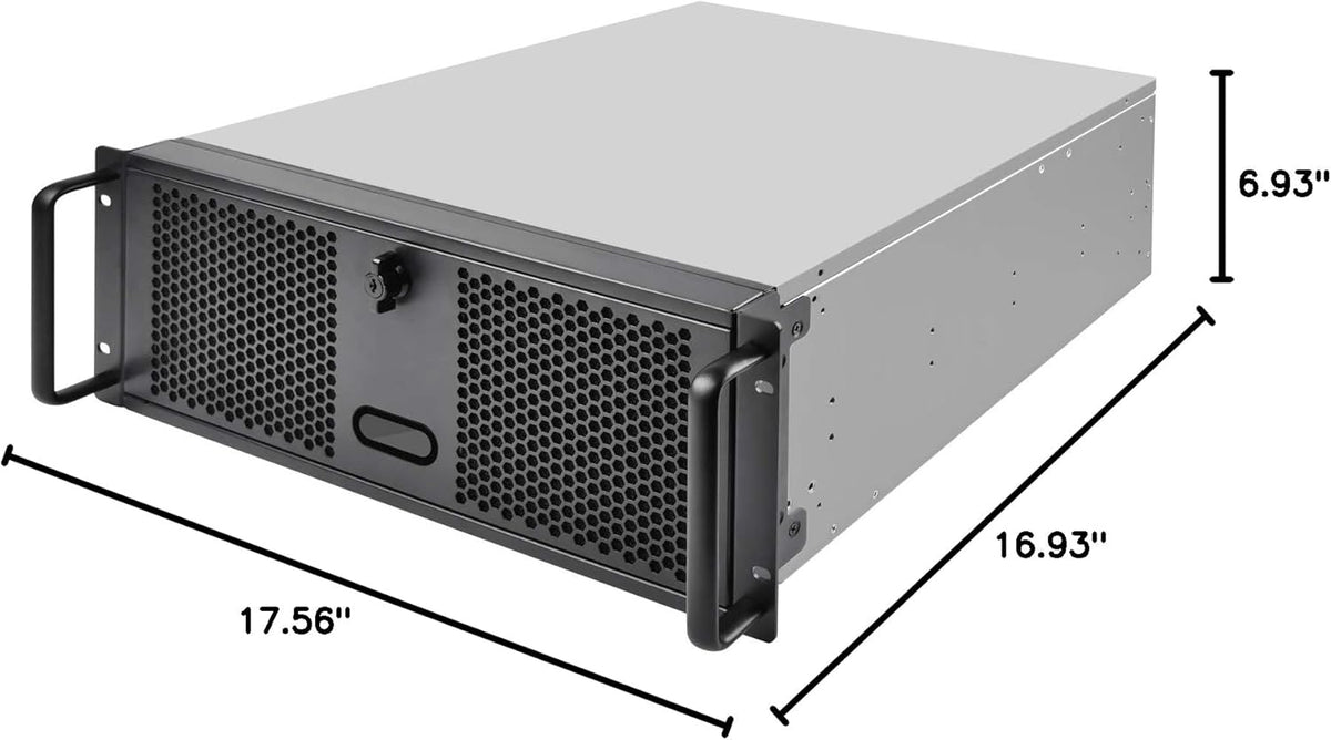 4U Rackmount Server Chassis with 3 X 5.25 Front Bays Y2052
