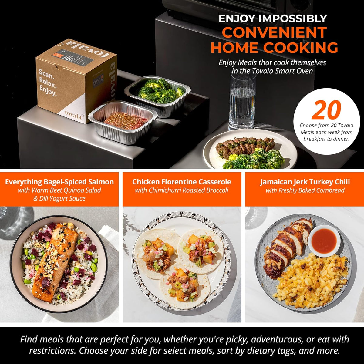 Black & Stainless Steel Smart Steam Oven W637747
