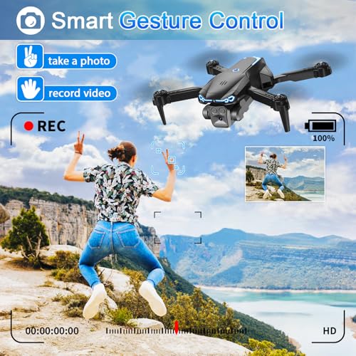 1080P HD Foldable Drone with Camera, 2 Batteries T786