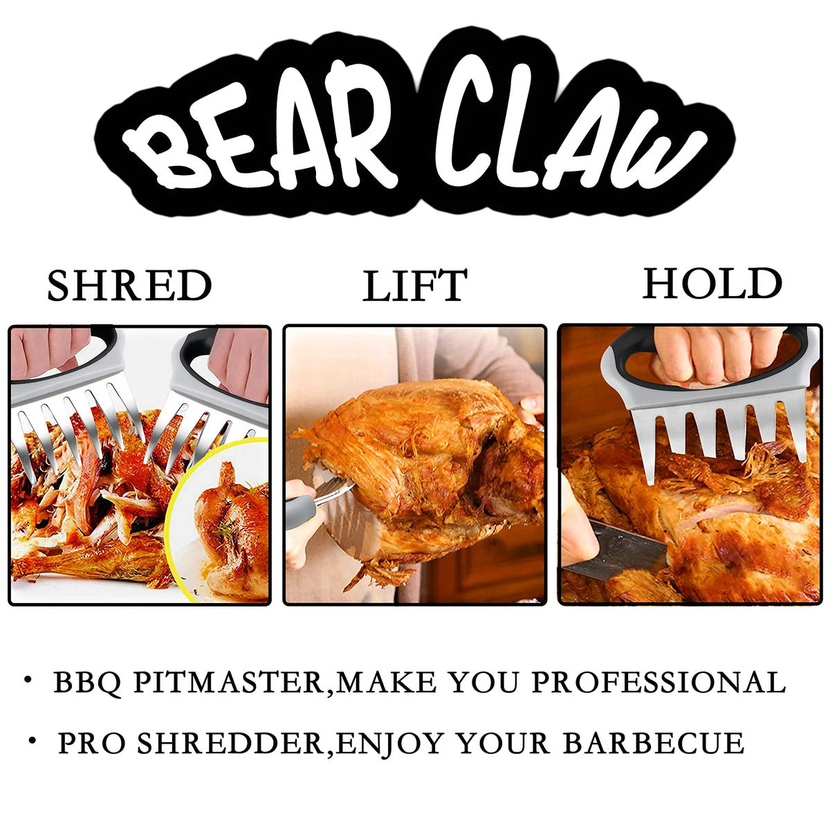 Meat Shredder Claws Heat Resistant Stainless Steel B619