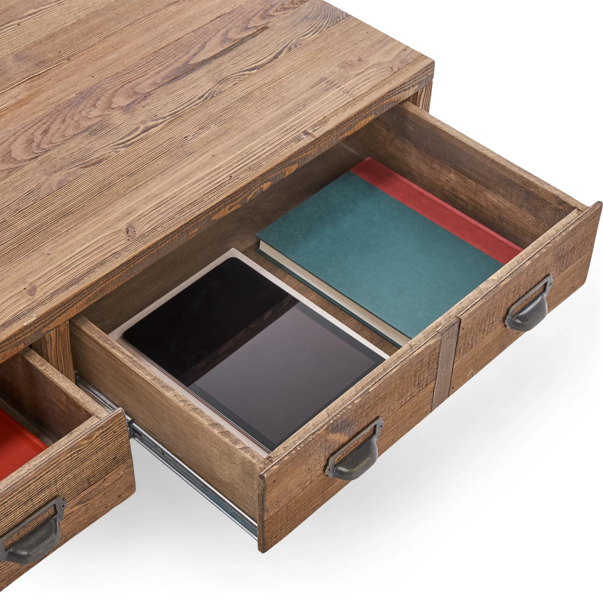 Aged Pine Storage Coffee Table C607890