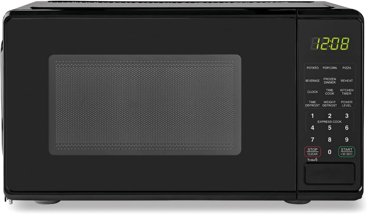 0.7 Cu ft Compact Countertop Microwave Oven, Black E515