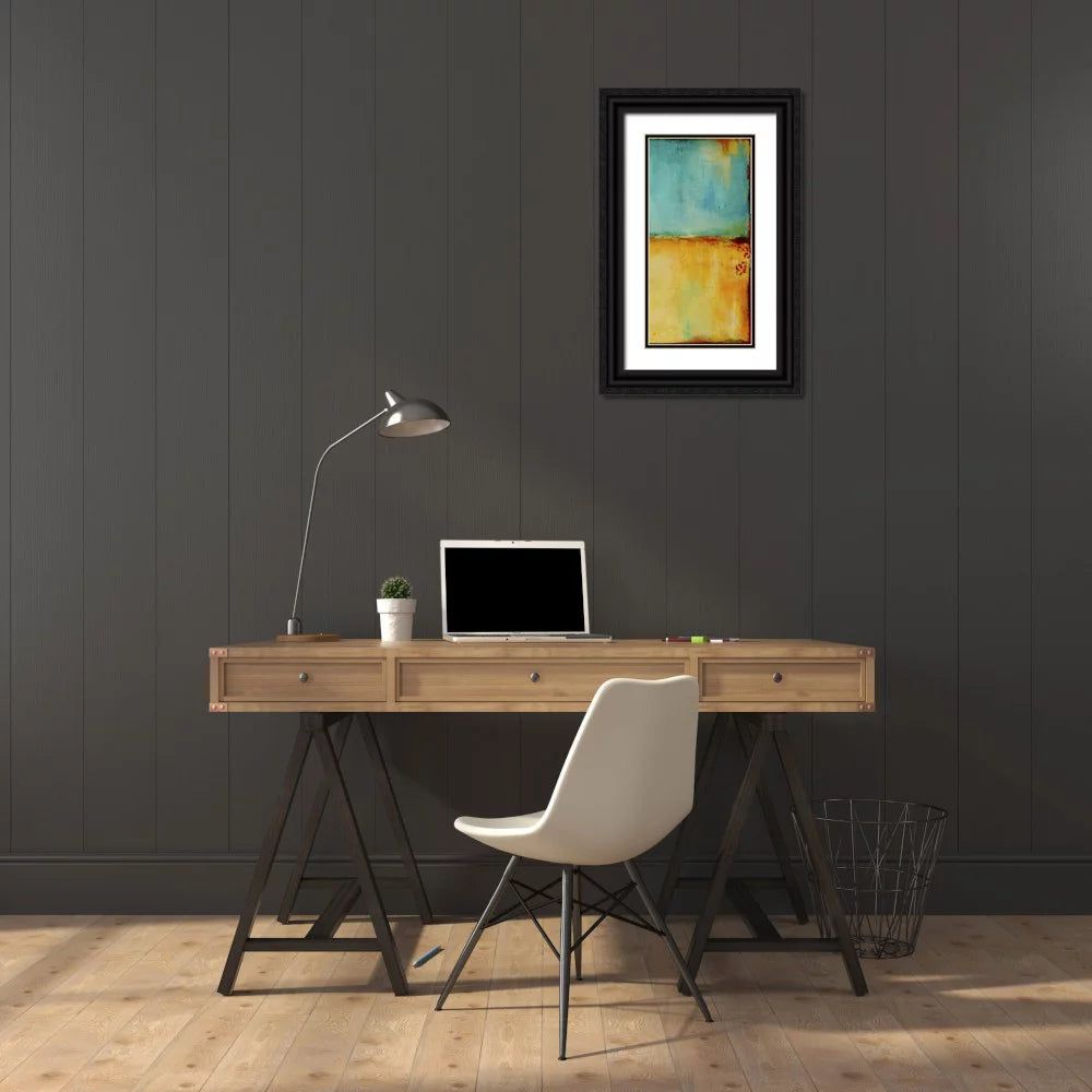 Black Ornate Wood Framed Art Print V221912