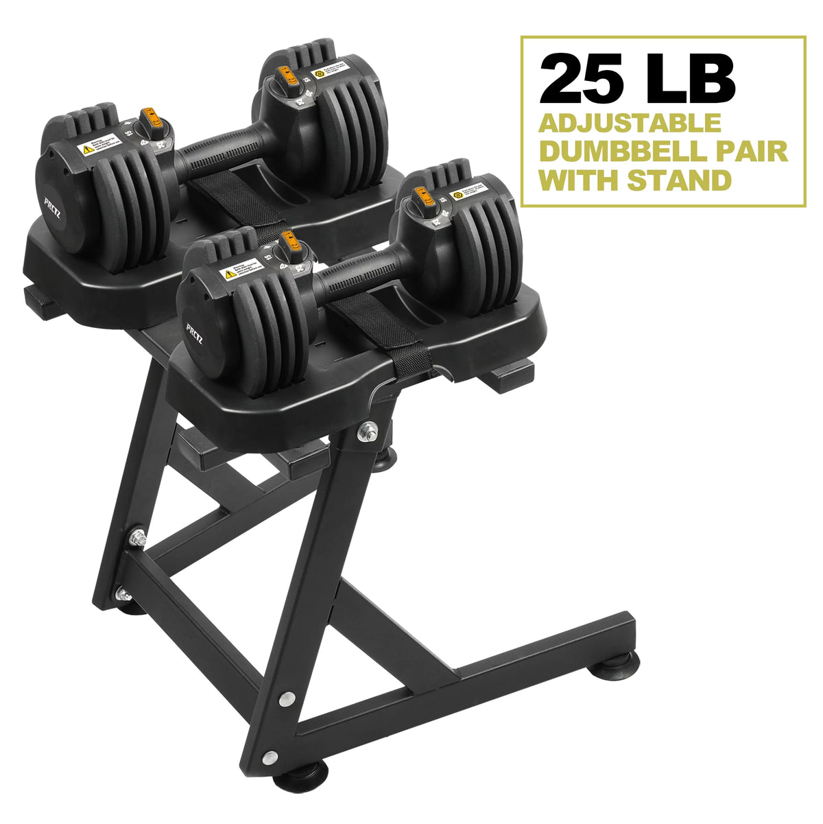 10-30lb Quick Select Adjustable Dumbbell Pair with Stand Y692