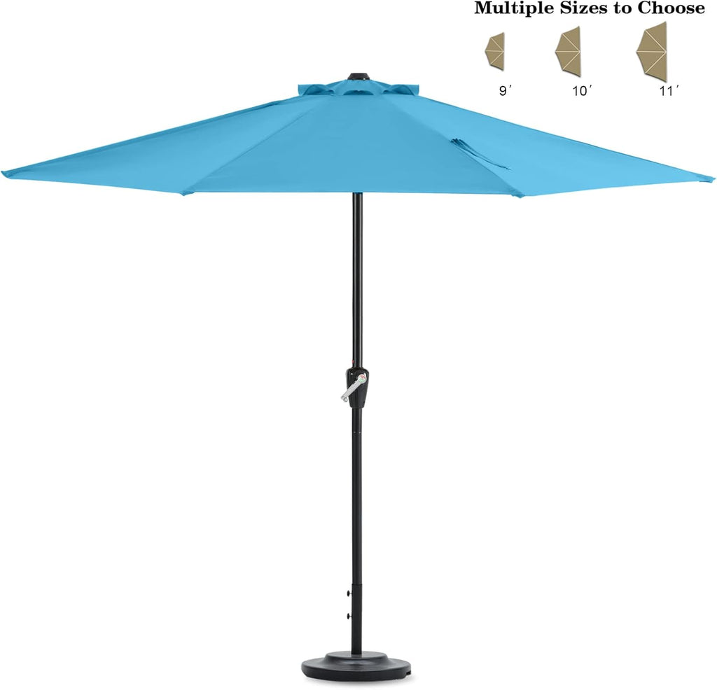 9FT Patio Half Umbrella Light Gray O453