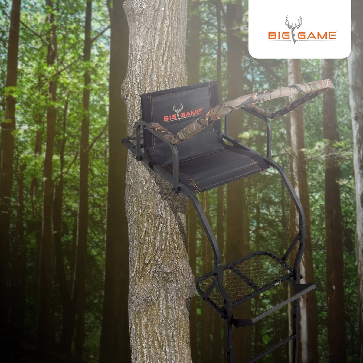 17' Lightweight Portable Hunting Tree Stand Ladder T3202