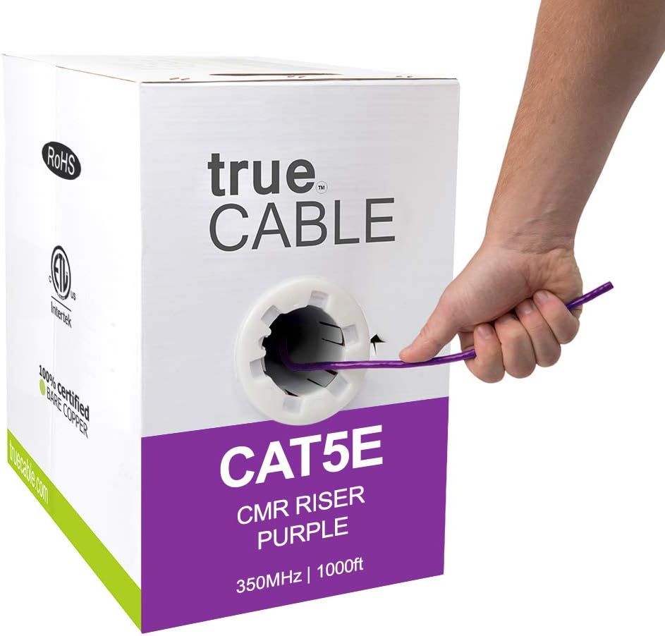 1000ft Orange 24AWG 4 Pair Solid Bare Copper Bulk Ethernet Cable U689