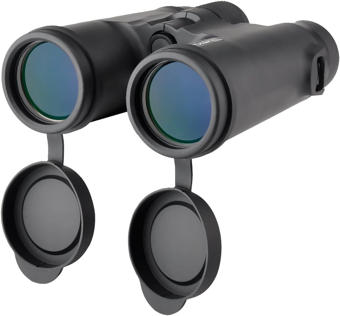 10x42 Roof Prism Binoculars with Phone Mount Strap Carrying Bag A5609