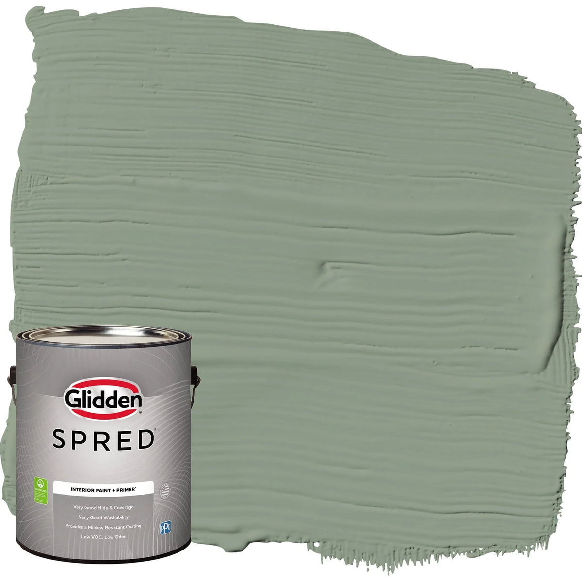 Interior Wall Paint Green Eggshell 1 Gallon Z99726