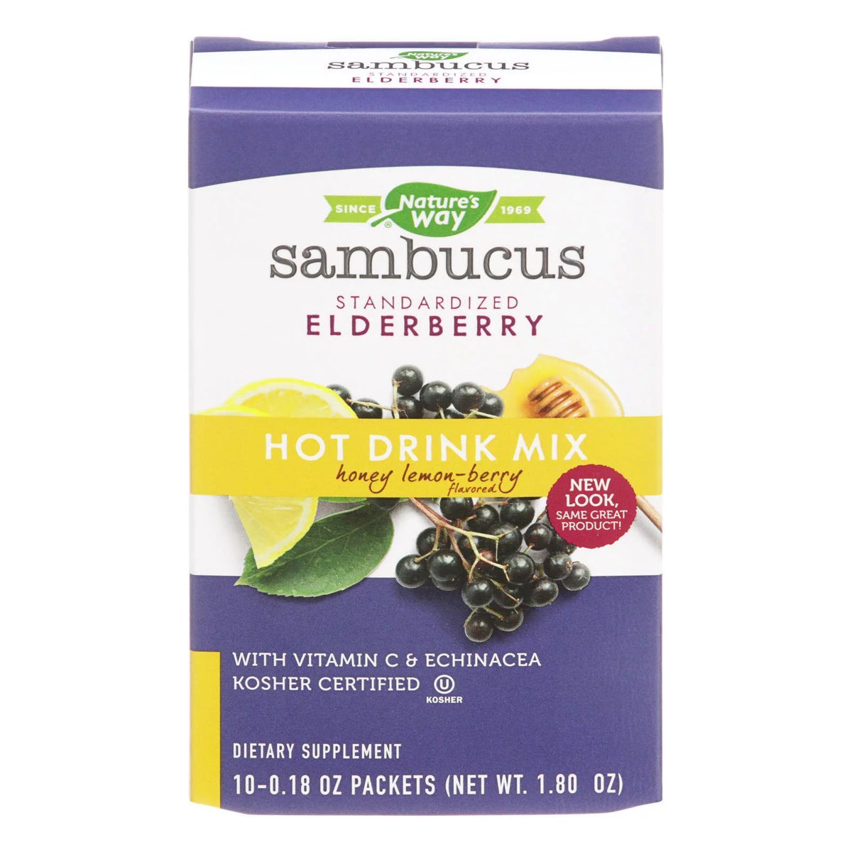Honey Lemon-Berry Elderberry Hot Drink Mix O293034
