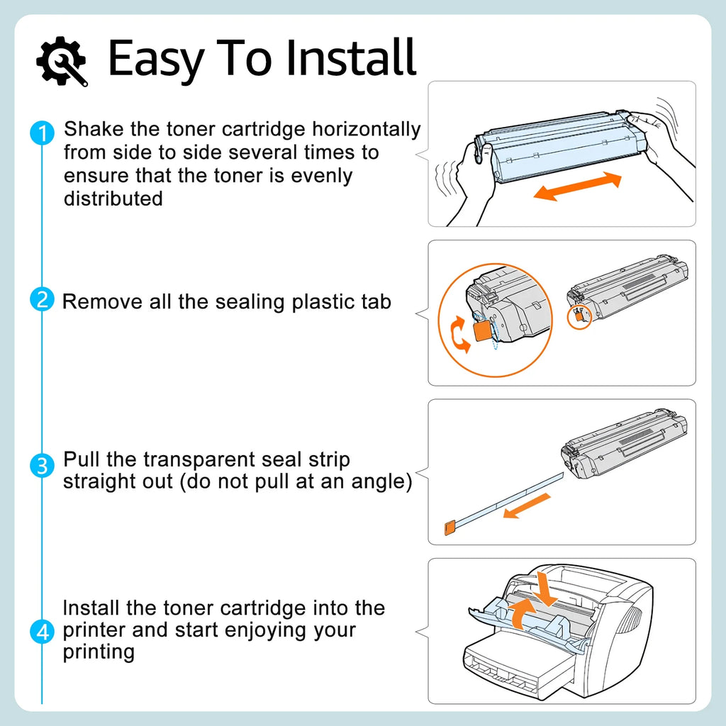 6 Pack Black Toner Cartridge Replacement V276900