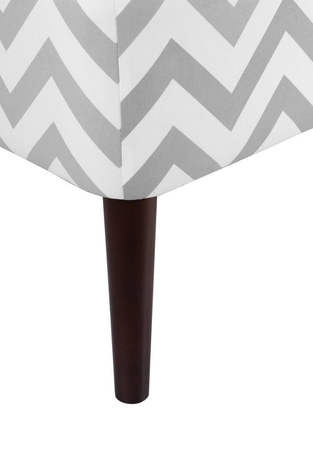 Gray Chevron Accent Chair P445