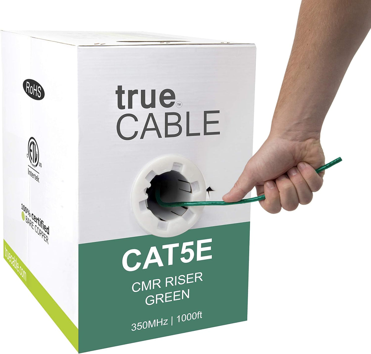 1000ft Orange 24AWG 4 Pair Solid Bare Copper Bulk Ethernet Cable U689