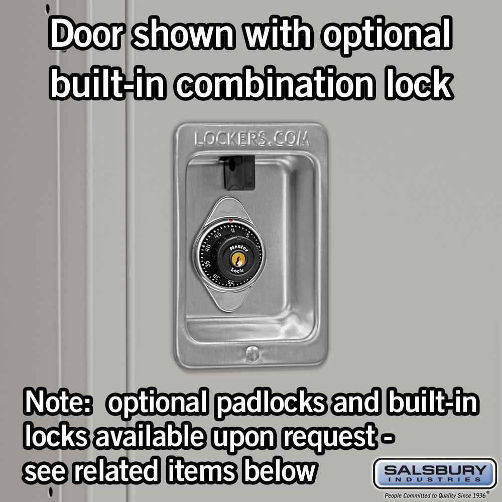 12 in. W x 66 in. H Standard Metal Locker Double Tier Gray Unassembled P987795