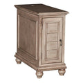 Gray Shutter End Table T16446