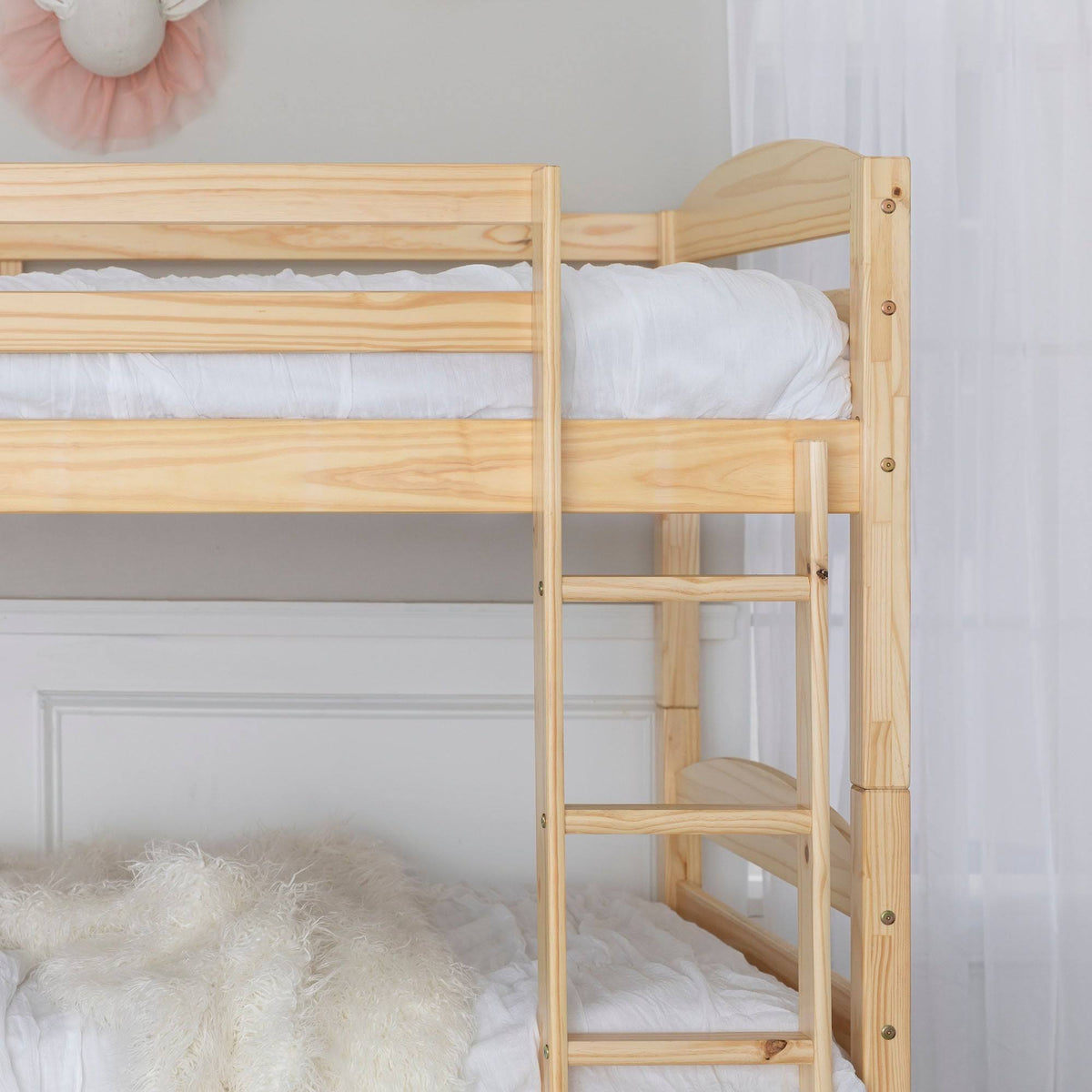 Twin Over Twin Solid Wood Bunk Bed M33896