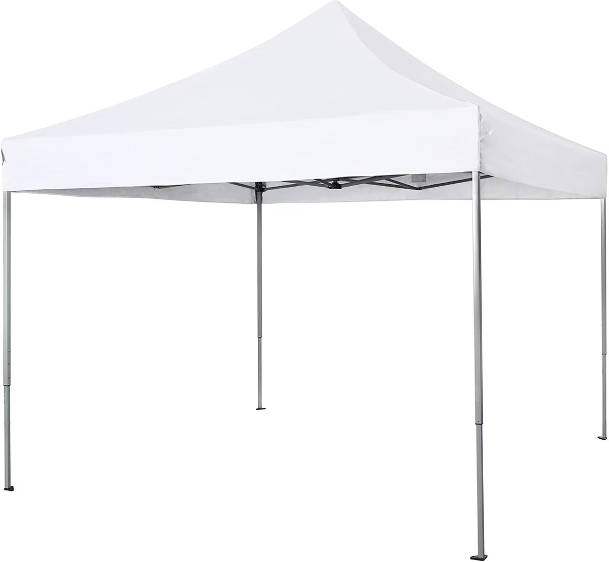 10' x 10' Instant Commercial Canopy Straight Leg Pop-up Canopy, White S69545