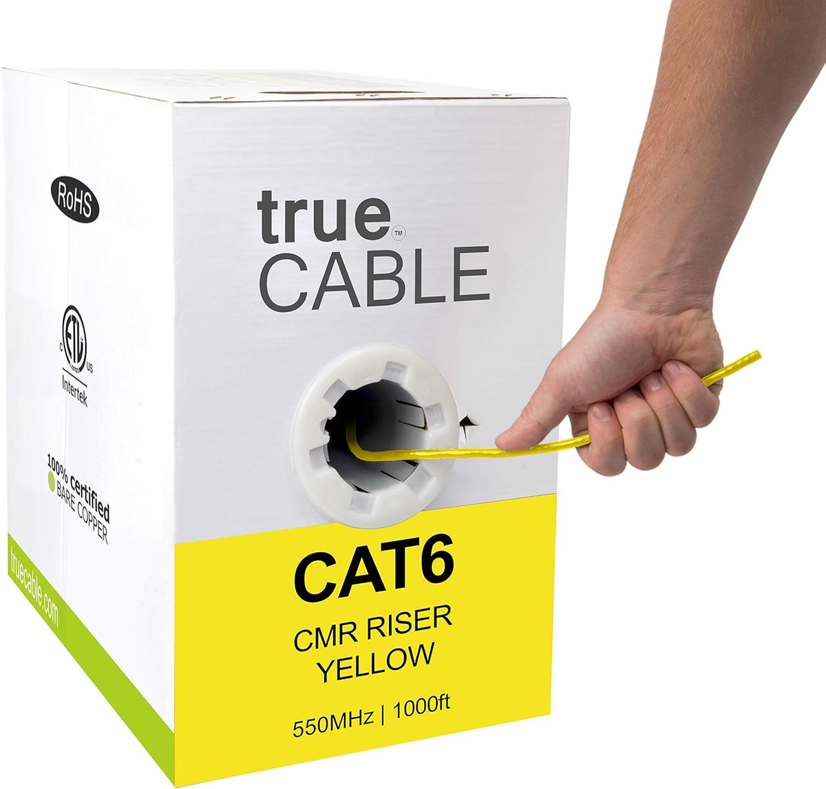 1000ft Purple 23AWG 4 Pair Solid Bare Copper Bulk Ethernet Cable X518