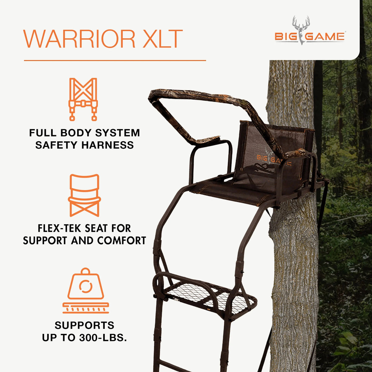 17' Lightweight Portable Hunting Tree Stand Ladder T3202
