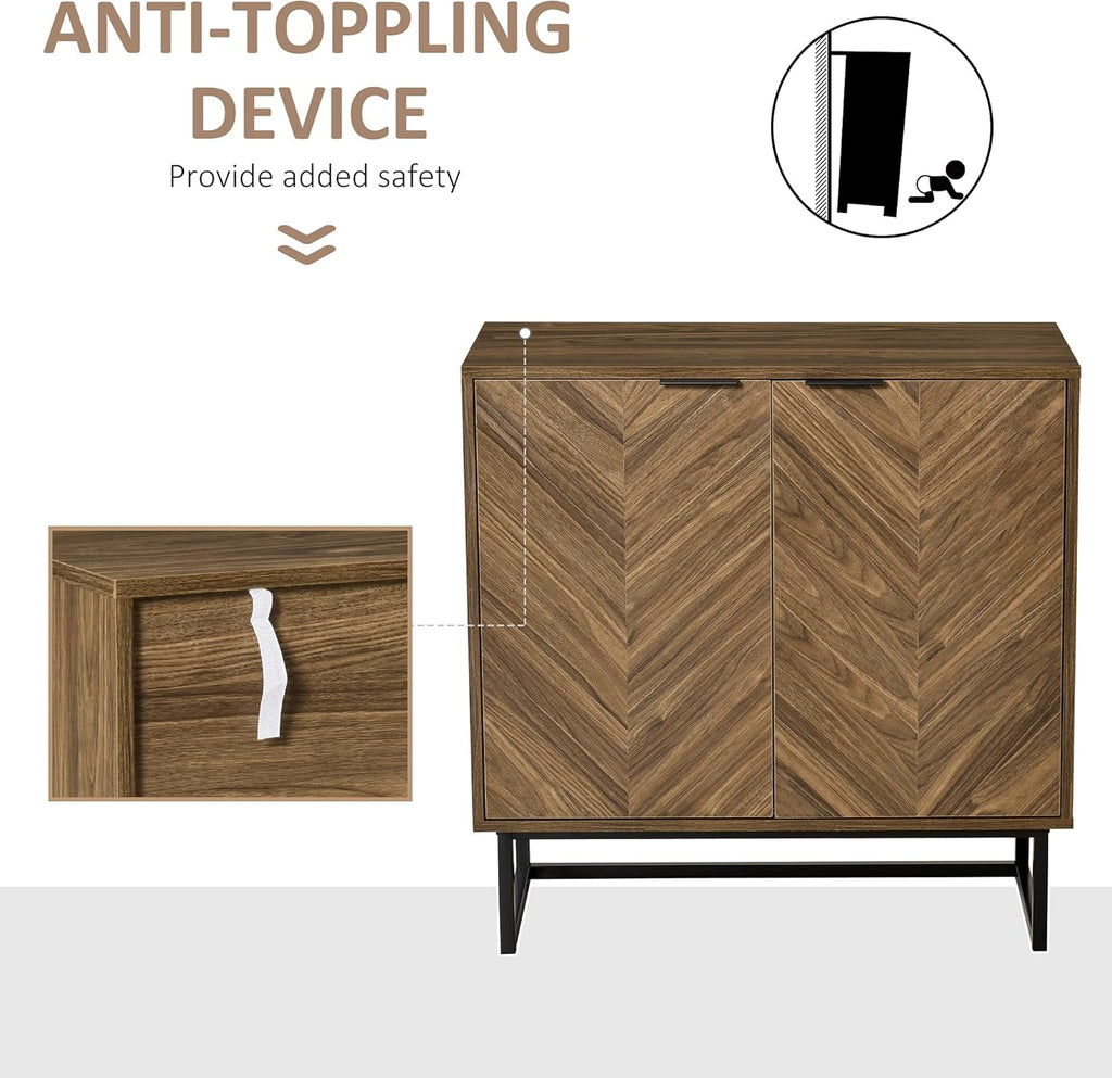 Double Door Storage Cabinet with Adjustable Shelf Q72391