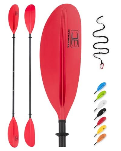 Adjustable Carbon Fiber Kayak Paddle 86in to 94in with Paddle Leash F525245