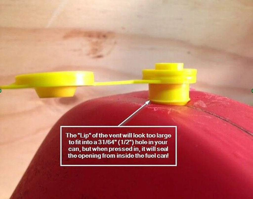 Yellow Fuel Gas Can Jug Vent Cap K949