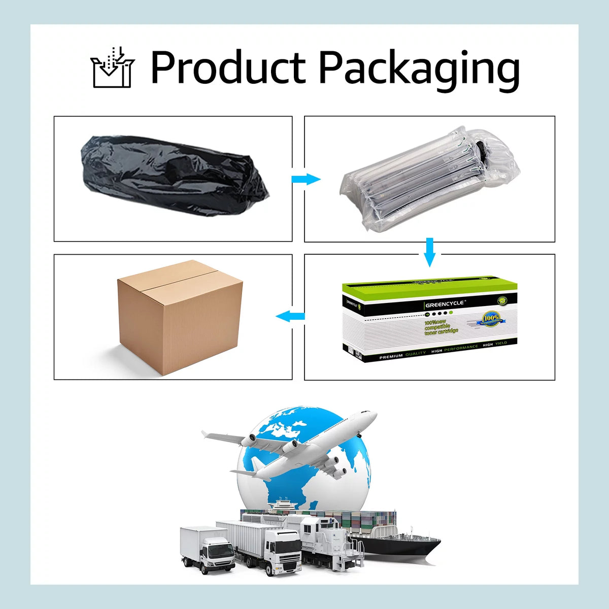 6 Pack Black Toner Cartridge Replacement V276900