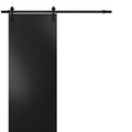 Black Matte Barn Door with Hardware K226122