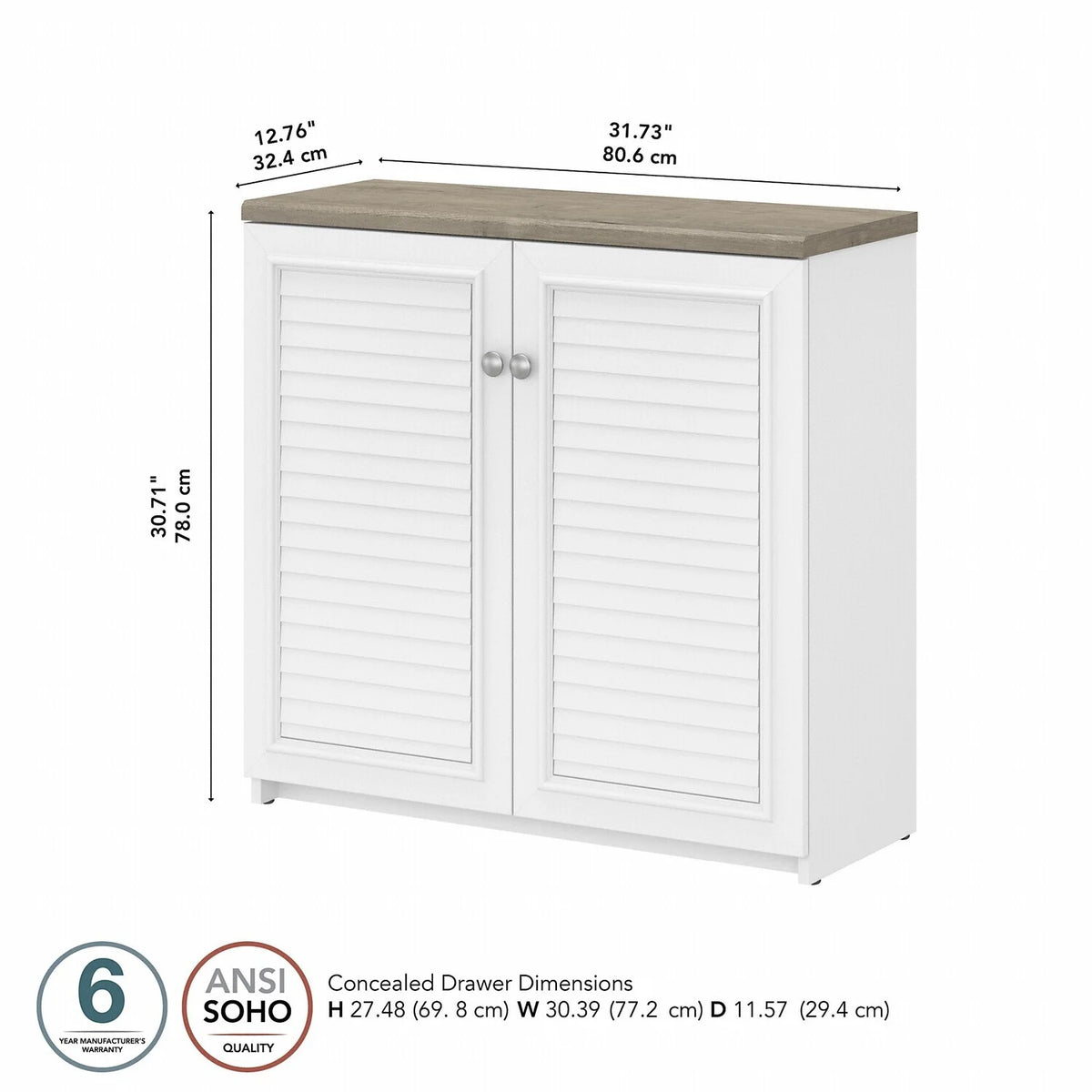 Small Storage Cabinet with Doors and Shelves T330520