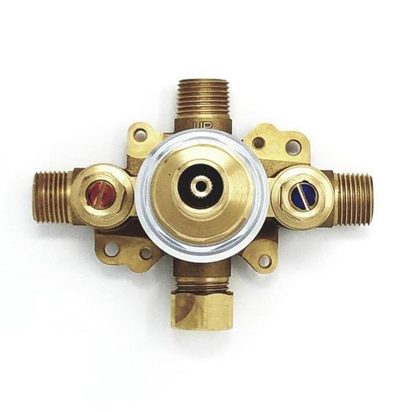Single Handle 3-Spray Tub and Shower Faucet with Rough-In Valve in Brushed N M3855