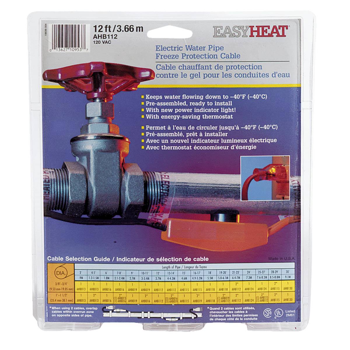 12ft Pipe Heat Cable V342