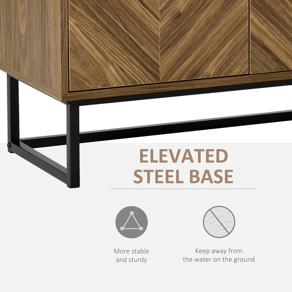 Double Door Storage Cabinet with Adjustable Shelf Q72391