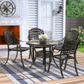 5 Piece All-Weather Cast Aluminum Patio Dining Set Y896843