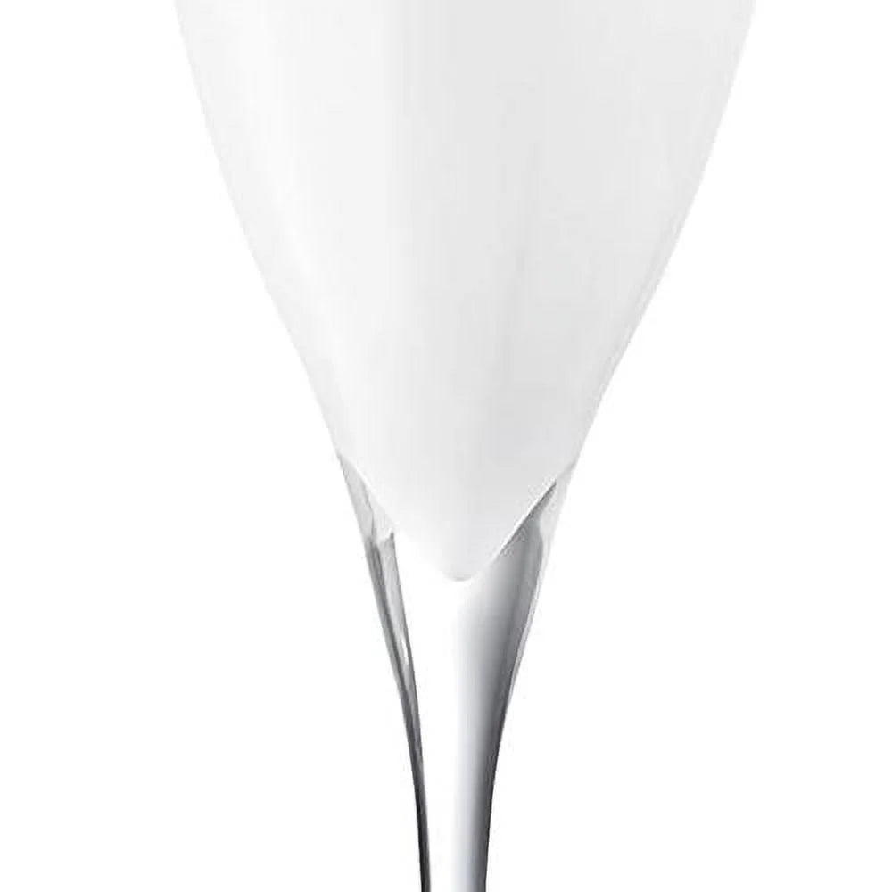 Champagne Flute Glasses Set Of 6 Crystal White 11 Oz Q661