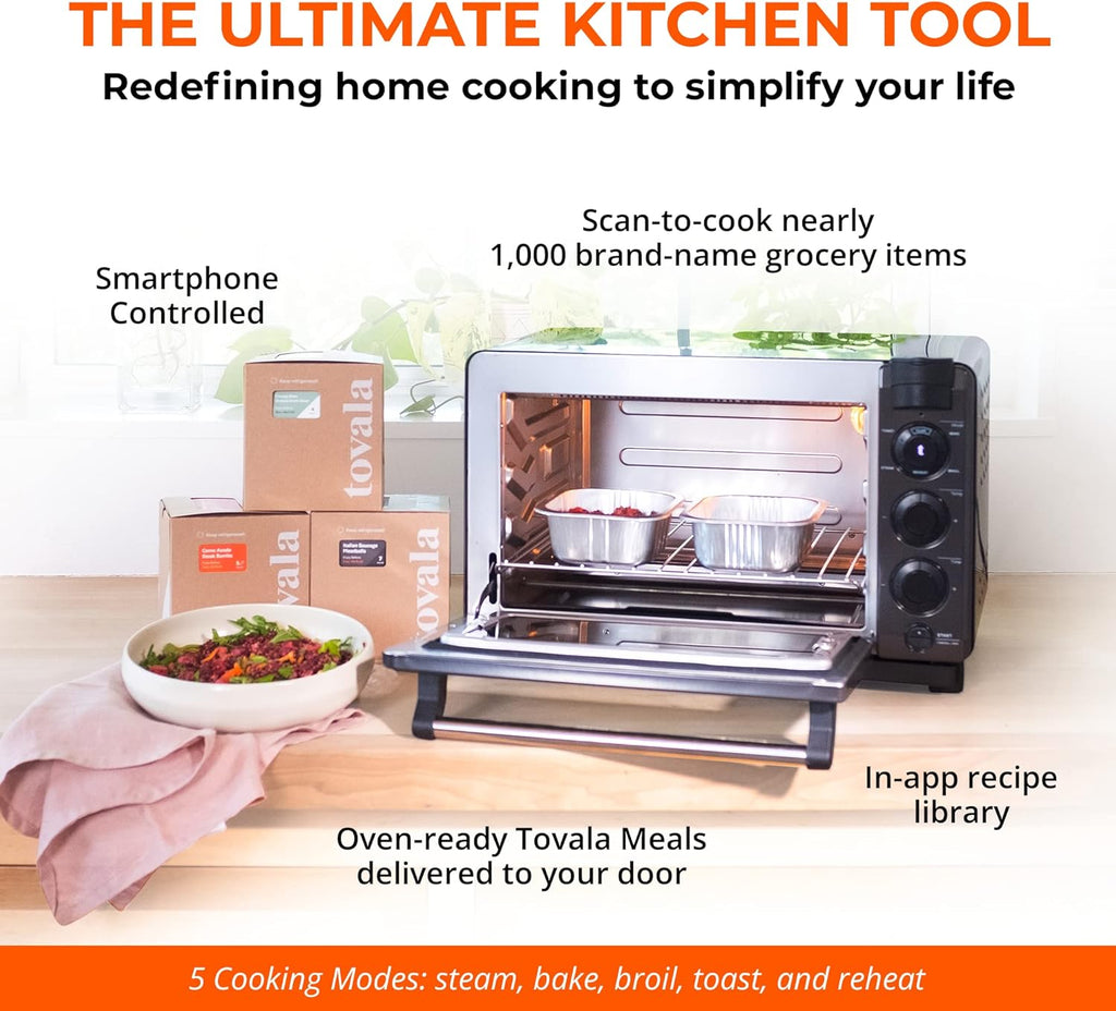 Black & Stainless Steel Smart Steam Oven W637747