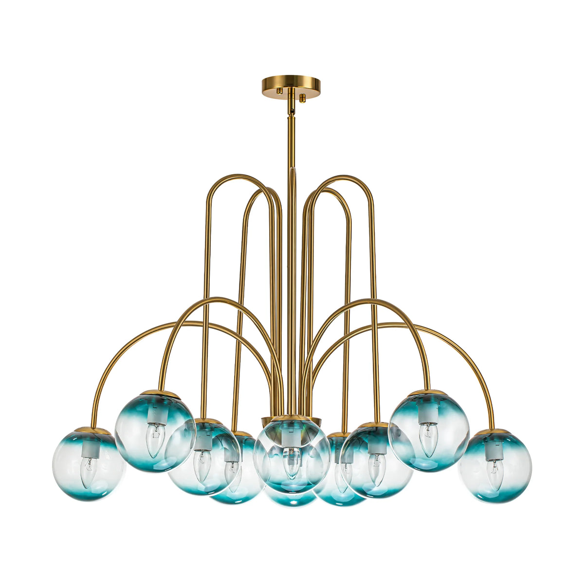 10-Light Glass Bubble Sputnik Chandelier R209073