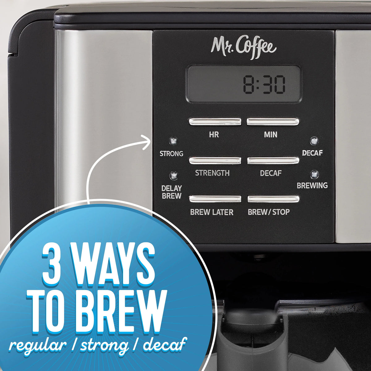 12 Cup Coffee Maker with Decaf Function C14547
