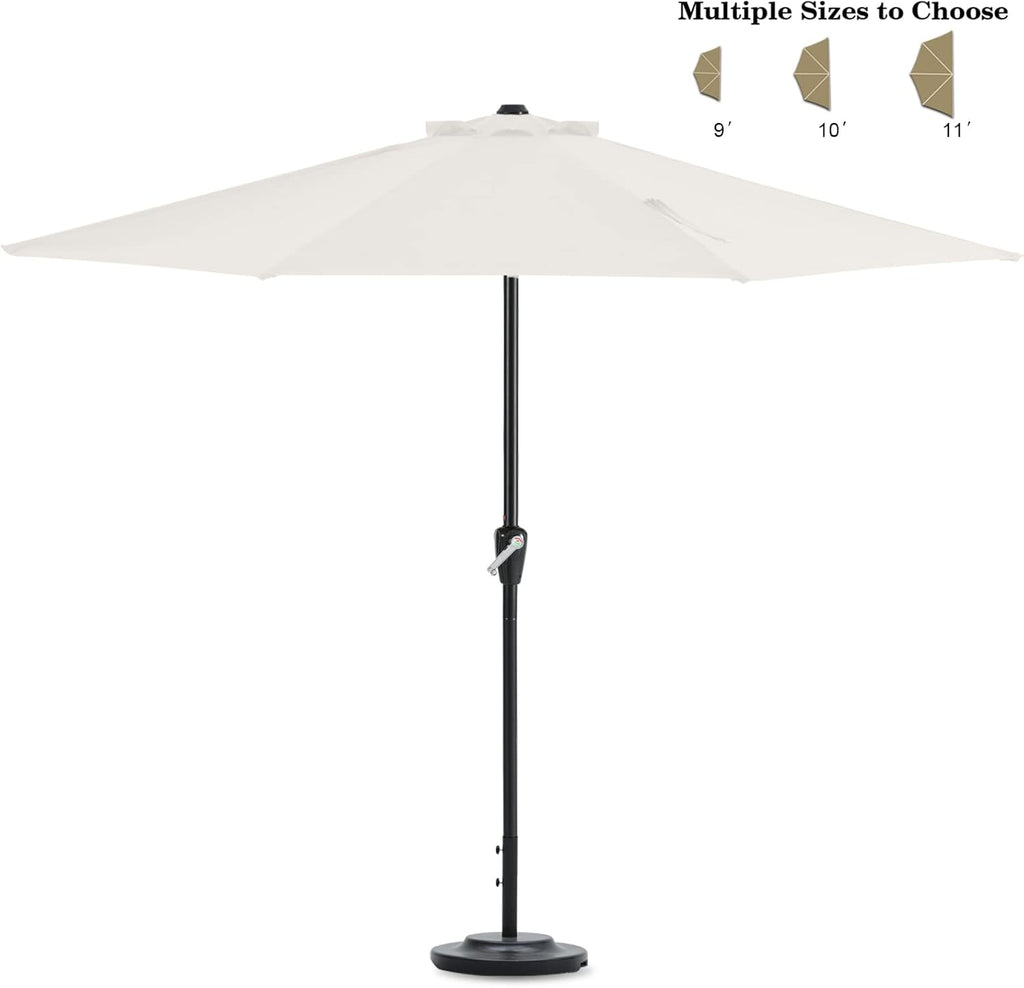 9FT Patio Half Umbrella Light Gray O453