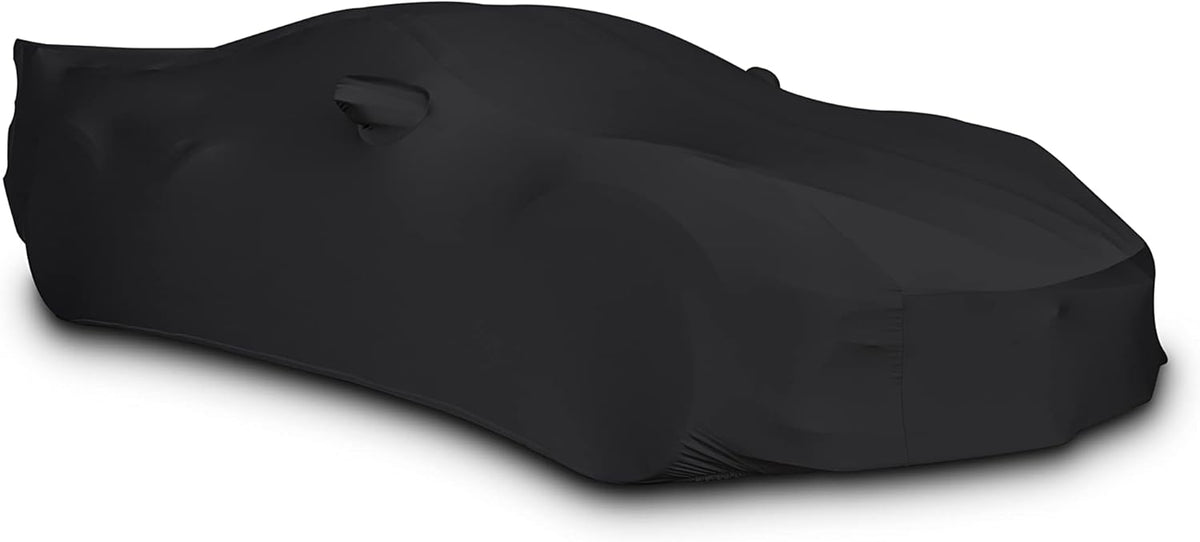 Black Stretch Satin Indoor Car Cover G8091