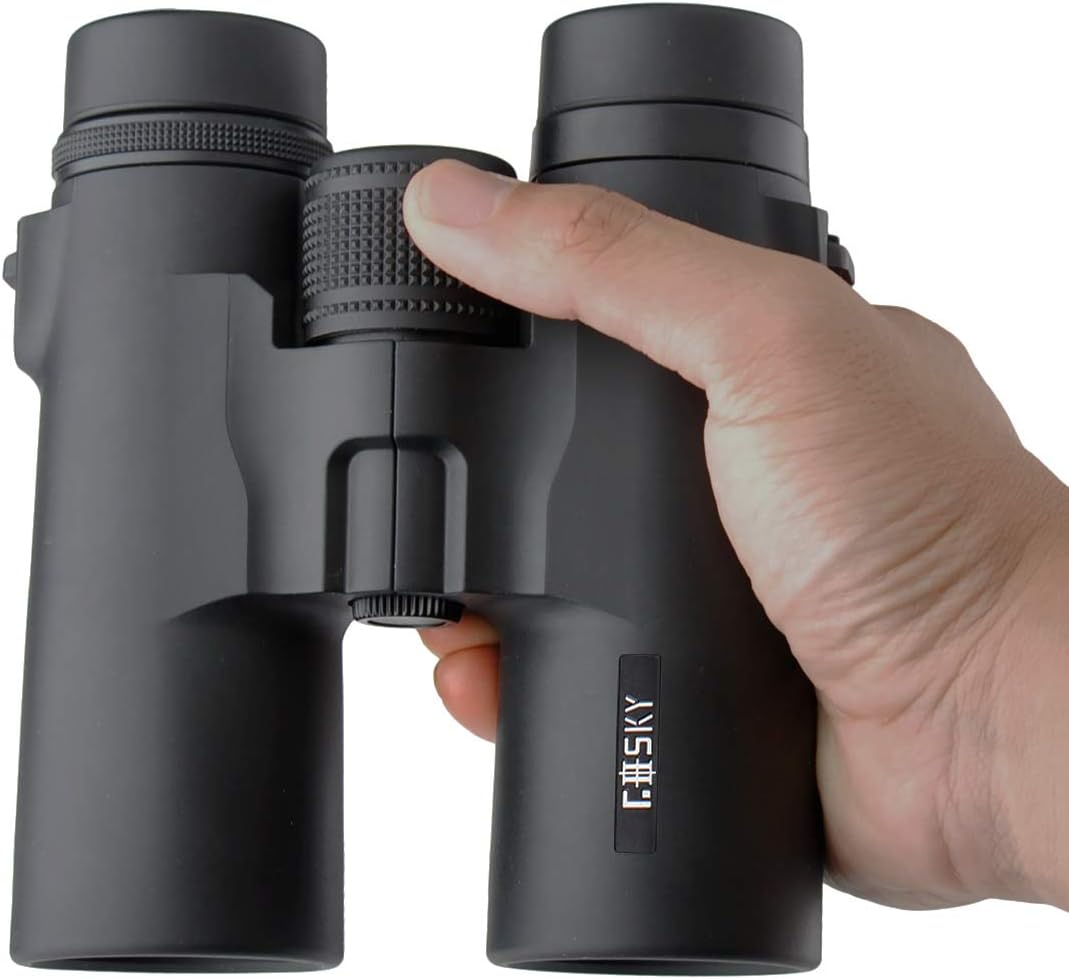 10x42 Roof Prism Binoculars with Phone Mount Strap Carrying Bag A5609