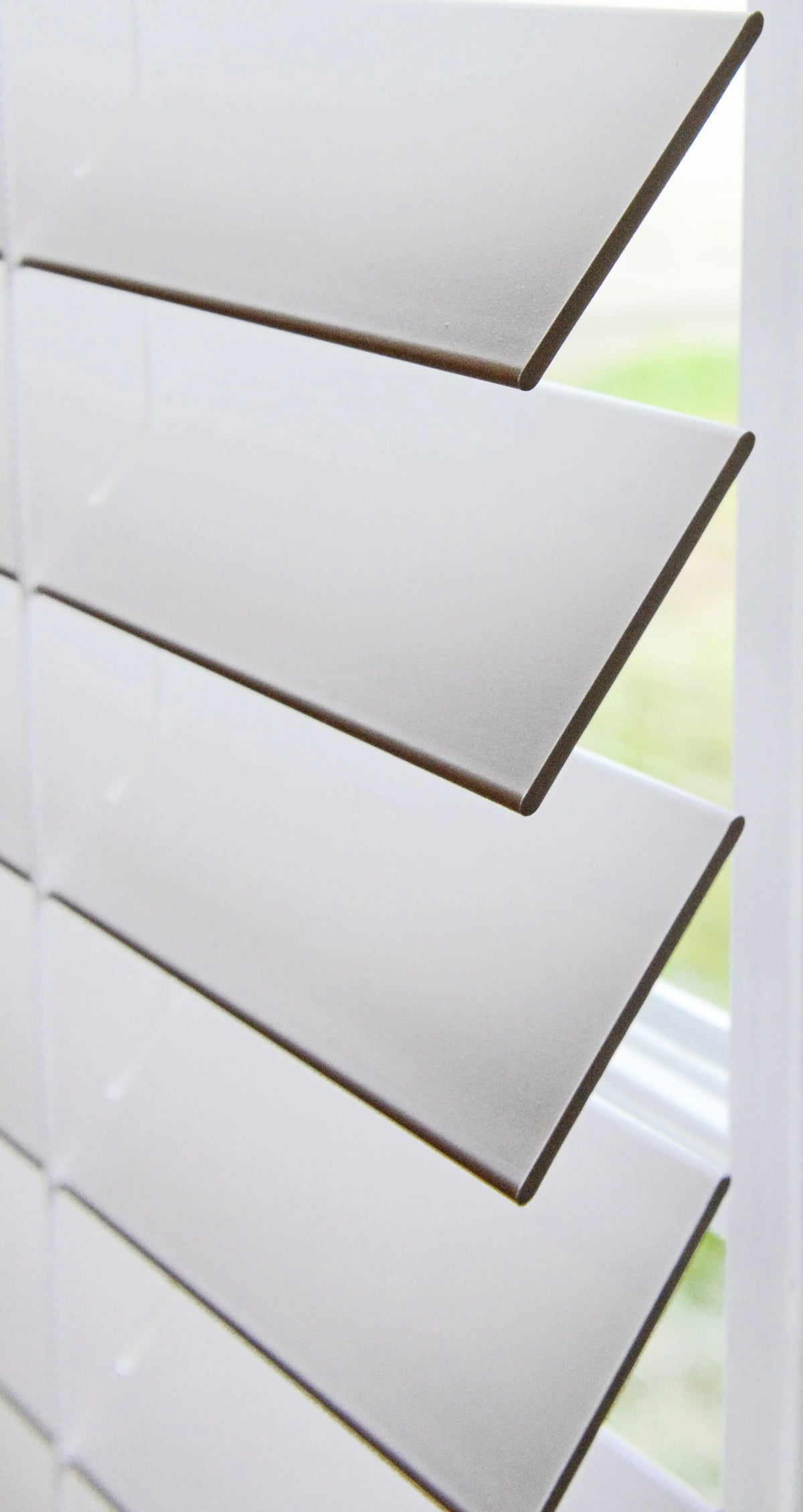 Custom Cordless Faux Wood Blinds W260695