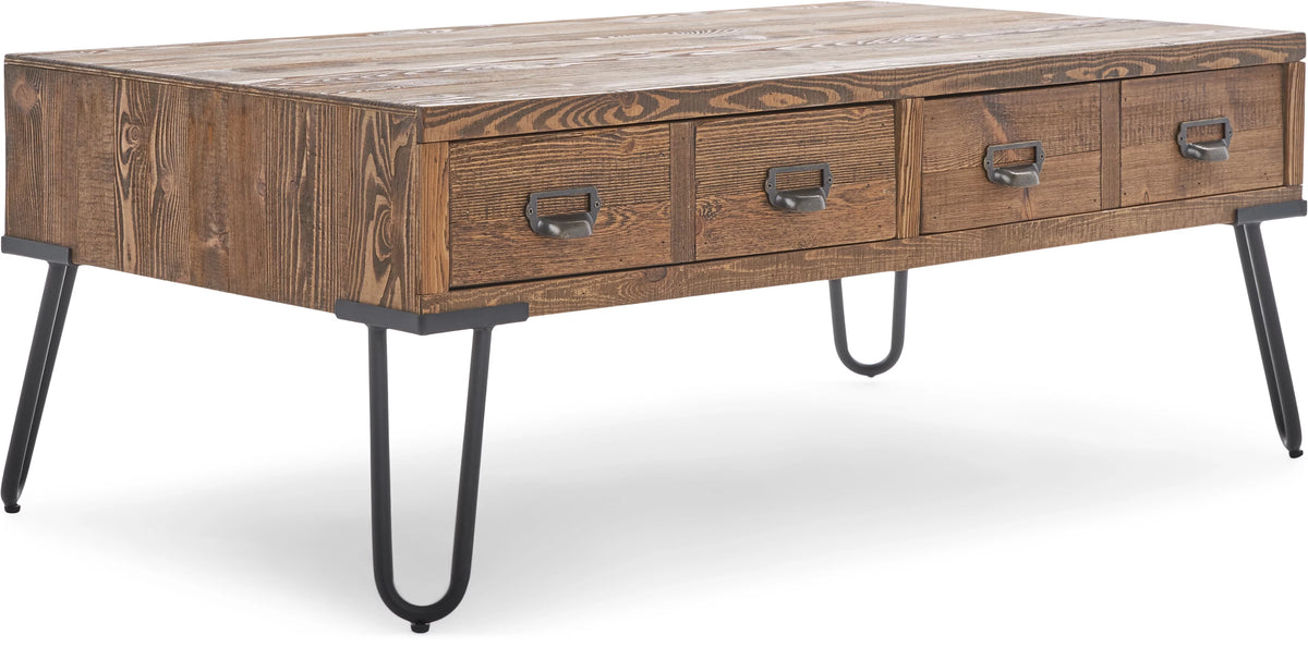 Aged Pine Storage Coffee Table C607890