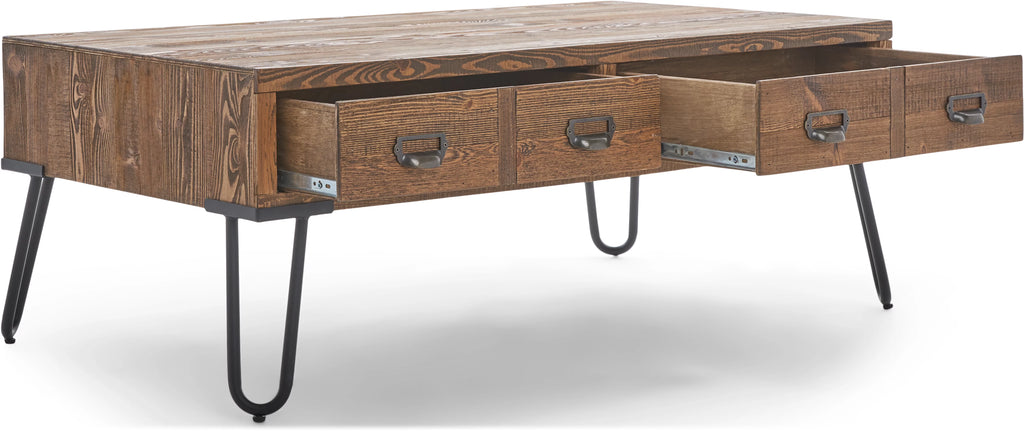 Aged Pine Storage Coffee Table C607890
