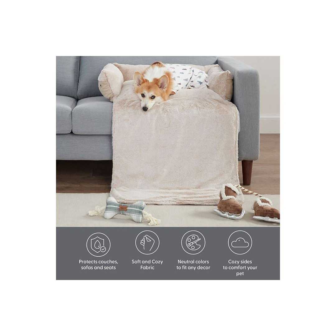 Convertible Faux Suede Pet Bed N5747